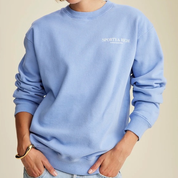 Sporty & Rich Made in California Crewneck - Periwinkle - Picture 4 of 4